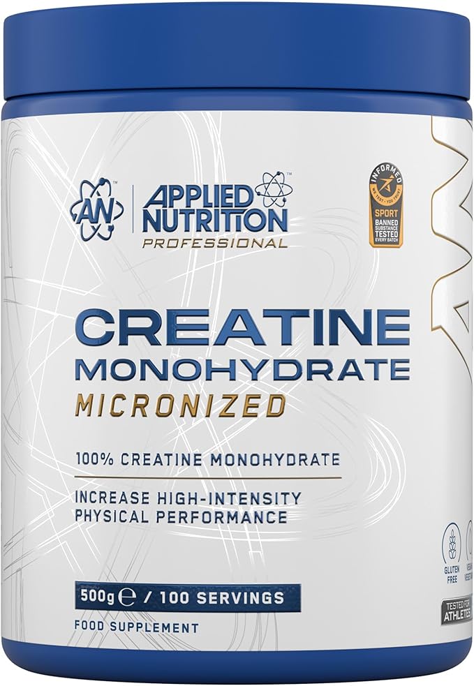 Applied Nutrition Creatine Monohydrate Powder 500g – 100 Servings