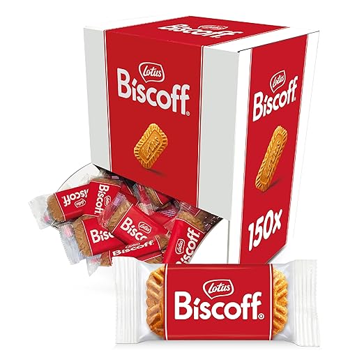 Lotus Biscoff, Caramelised Biscuit, 150 Indivually Wrapped Biscuits