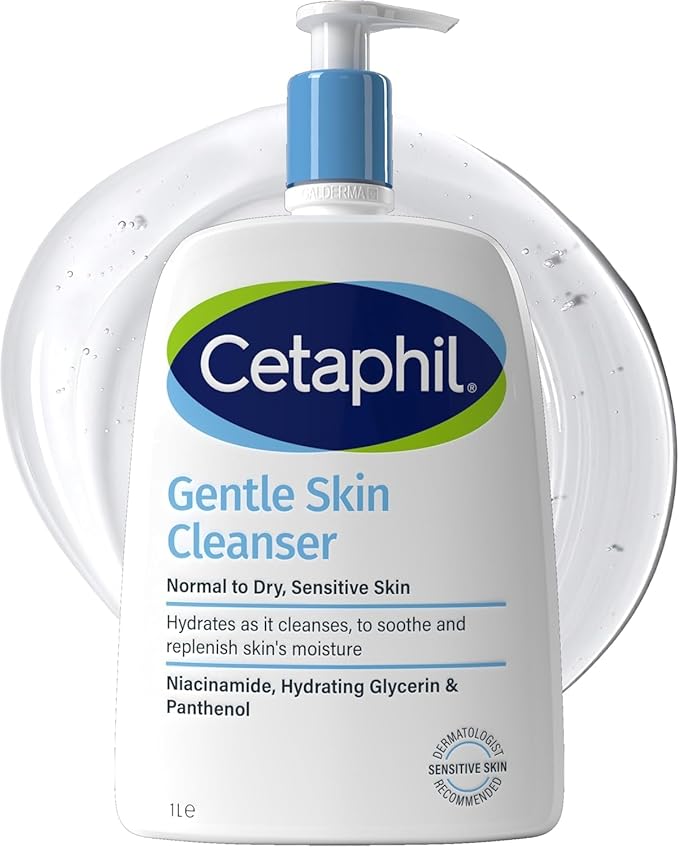 Cetaphil Gentle Skin Cleanser, 1L, Face & Body Wash