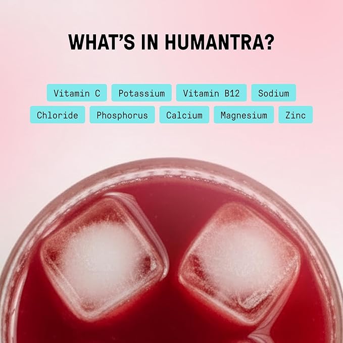 Humantra Electrolytes Powder - Black Cherry Flavor, 20ct