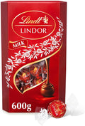 Lindt Lindor Milk Chocolate Truffles – 600g Box (Approx. 48 Balls)
