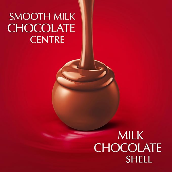 Lindt Lindor Milk Chocolate Truffles – 600g Box (Approx. 48 Balls)