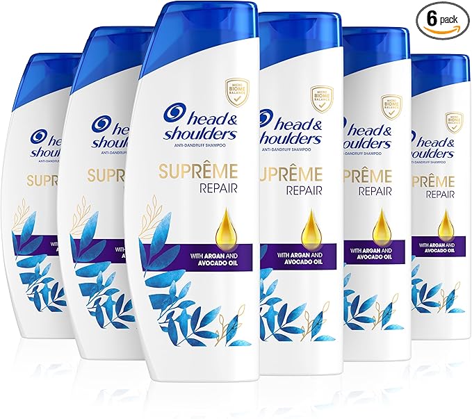 Head & Shoulders Argan Oil Shampoo 6 x 400 ml, Six Pack