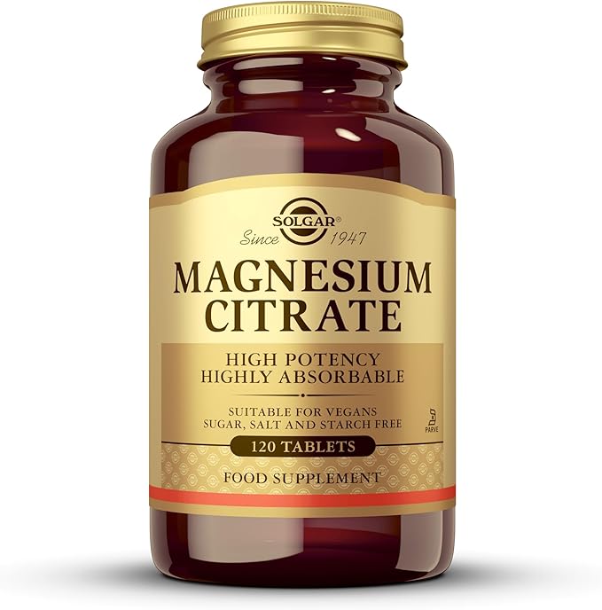 Solgar Magnesium Citrate Tablets 120 Count