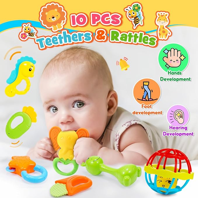 Wootoyz Baby Toys for 0-12 Months with Storage Box
