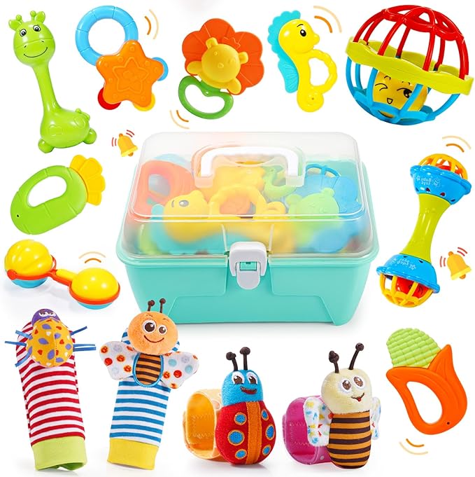 Wootoyz Baby Toys for 0-12 Months with Storage Box